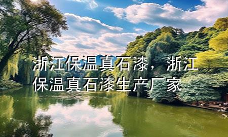 浙江保溫真石漆，浙江保溫真石漆生產(chǎn)廠家