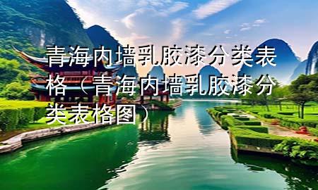 青海內(nèi)墻乳膠漆分類表格（青海內(nèi)墻乳膠漆分類表格圖）