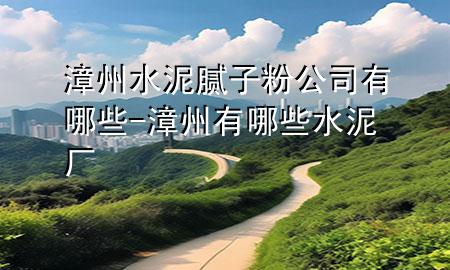 漳州水泥膩?zhàn)臃酃居心男?漳州有哪些水泥廠