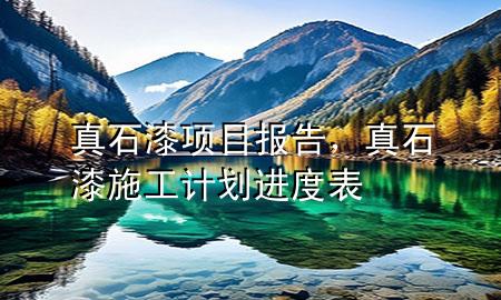 真石漆項(xiàng)目報(bào)告，真石漆施工計(jì)劃進(jìn)度表