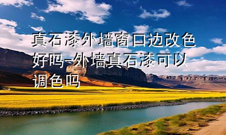 真石漆外墻窗口邊改色好嗎-外墻真石漆可以調色嗎