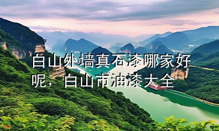 白山外墻真石漆哪家好呢，白山市油漆大全