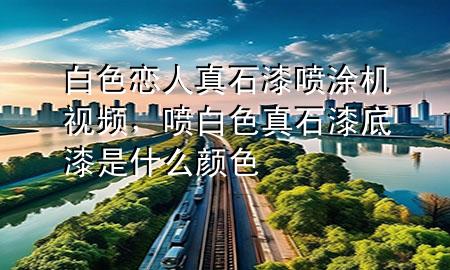 白色戀人真石漆噴涂機(jī)視頻，噴白色真石漆底漆是什么顏色