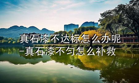 真石漆不達(dá)標(biāo)怎么辦呢-真石漆不勻怎么補(bǔ)救
