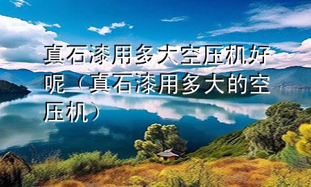 真石漆用多大空壓機好呢（真石漆用多大的空壓機）