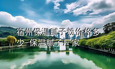 宿州保溫膩子粉價格多少-保溫膩子廠家