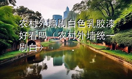 農(nóng)村外墻刷白色乳膠漆好看嗎（農(nóng)村外墻統(tǒng)一刷白）