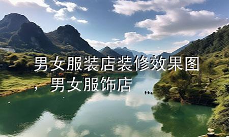 男女服裝店裝修效果圖，男女服飾店