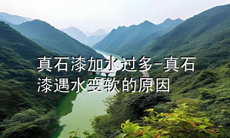 真石漆加水過多-真石漆遇水變軟的原因