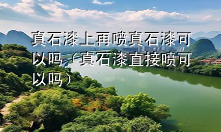 真石漆上再?lài)娬媸峥梢詥幔ㄕ媸嶂苯訃娍梢詥幔?>
             </div>
             <!--文章無(wú)圖的情況下插入一張圖片end-->
              
      <p>本篇文章給大家談?wù)務(wù)媸嵘显賴(lài)娬媸峥梢詥幔约罢媸嶂苯訃娍梢詥釋?duì)應(yīng)的知識(shí)點(diǎn)，希望對(duì)各位有所幫助，不要忘了收***本站喔。
今天給各位分享真石漆上再?lài)娬媸峥梢詥岬闹R(shí)，其中也會(huì)對(duì)真石漆直接噴可以嗎進(jìn)行解釋?zhuān)绻芘銮山鉀Q***現(xiàn)在面臨的問(wèn)題，別忘了關(guān)注本站，現(xiàn)在開(kāi)始吧！</p><ol type=
