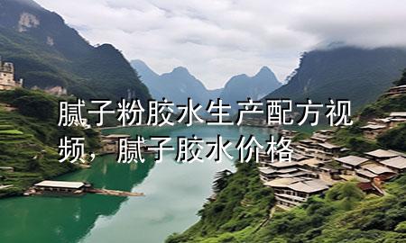 膩子粉膠水生產配方視頻，膩子膠水價格