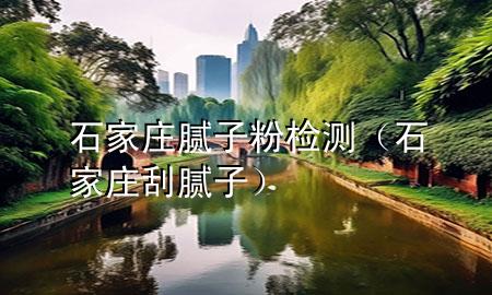 石家莊膩子粉檢測（石家莊刮膩子）
