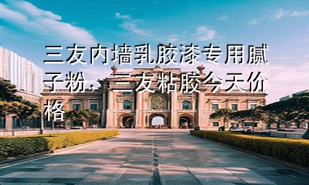 三友內(nèi)墻乳膠漆專用膩子粉，三友粘膠今天價格