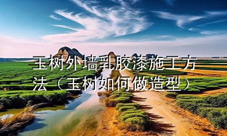 玉樹外墻乳膠漆施工方法（玉樹如何做造型）