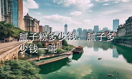 膩子粉多少錢，膩子多少錢一噸