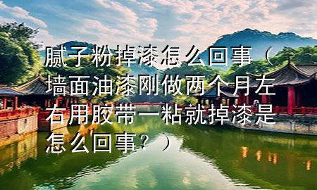膩?zhàn)臃鄣羝嵩趺椿厥拢▔γ嬗推釀傋鰞蓚€月左右用膠帶一粘就掉漆是怎么回事？）