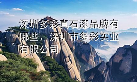 深圳多彩真石漆品牌有哪些，深圳市多彩實(shí)業(yè)有限公司