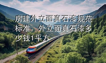 房建外立面真石漆規(guī)范標準，外立面真石漆多少錢1平方
