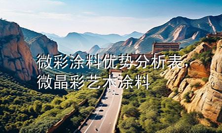 微彩涂料優(yōu)勢(shì)分析表，微晶彩藝術(shù)涂料