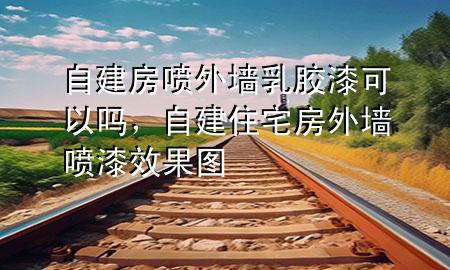 自建房噴外墻乳膠漆可以嗎，自建住宅房外墻噴漆效果圖