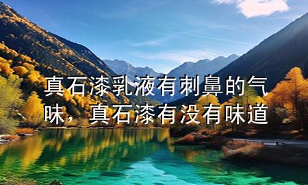 真石漆乳液有刺鼻的氣味，真石漆有沒有味道