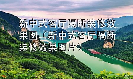 新中式客廳隔斷裝修效果圖（新中式客廳隔斷裝修效果圖片）