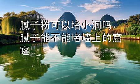 膩子粉可以堵小洞嗎，膩子能不能堵墻上的窟窿