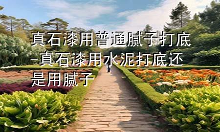 真石漆用普通膩子打底-真石漆用水泥打底還是用膩子