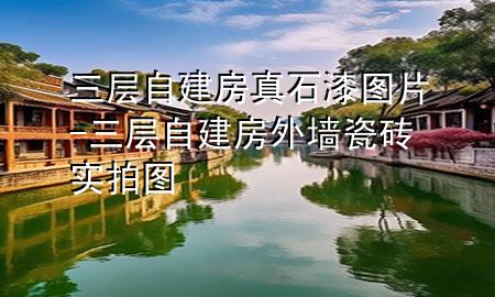 三層自建房真石漆圖片-三層自建房外墻瓷磚實(shí)拍圖