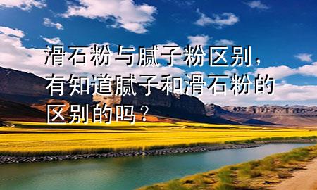 滑石粉與膩?zhàn)臃蹍^(qū)別，有知道膩?zhàn)雍突鄣膮^(qū)別的嗎？