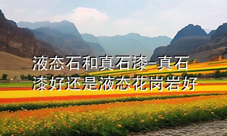 液態(tài)石和真石漆-真石漆好還是液態(tài)花崗巖好