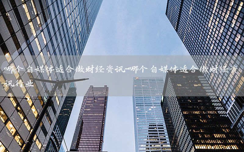 哪個自媒體適合做財經(jīng)資訊-哪個自媒體適合做財經(jīng)資訊行業(yè)